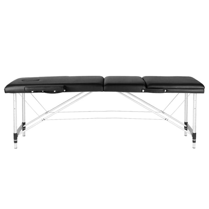 Folding tattoo table aluminum Comfort 3 segment black
