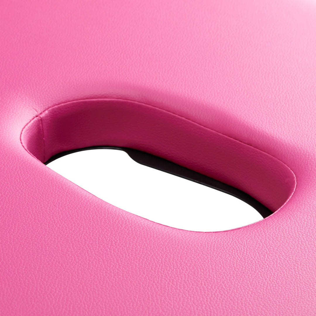 Wooden Folding Tattoo Table Comfort 2 Segments Pink