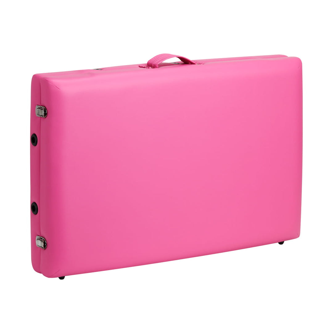 Wooden Folding Tattoo Table Comfort 2 Segments Pink