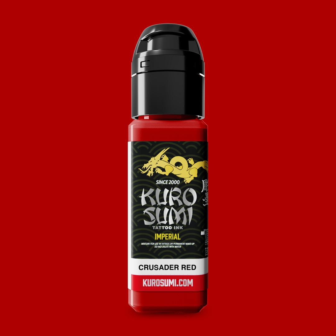 Kuro Sumi Imperial Tattoo Ink Crusader Red 22ml - Tattoo Ink