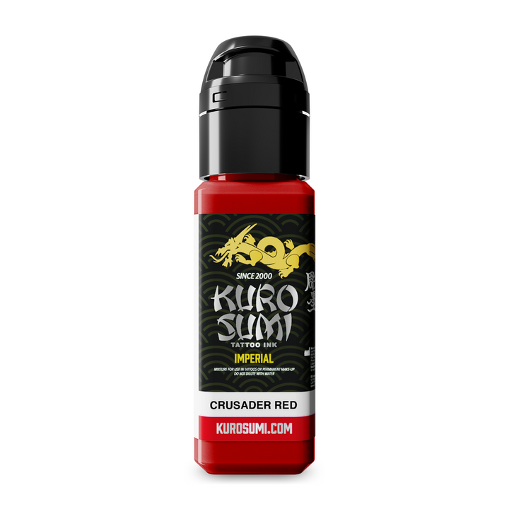 Kuro Sumi Imperial Tattoo Ink Crusader Red 22ml - Tattoo Ink