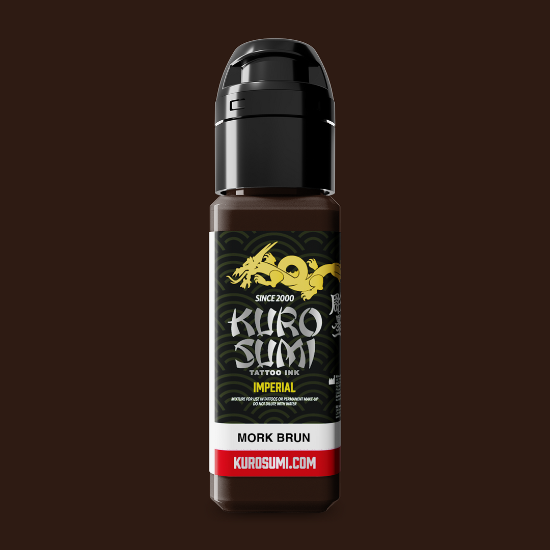 Kuro Sumi Imperial Tattoo Ink Mork Brun 22ml - Inchiostro per Tatuaggi