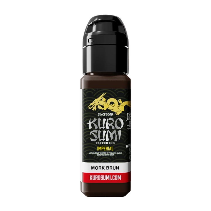 Kuro Sumi Imperial Tattoo Ink Mork Brun 22ml - Inchiostro per Tatuaggi