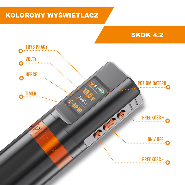 PEPAX LEVE H2 macchinetta per tatuaggi wireless tipo PEN + due batterie