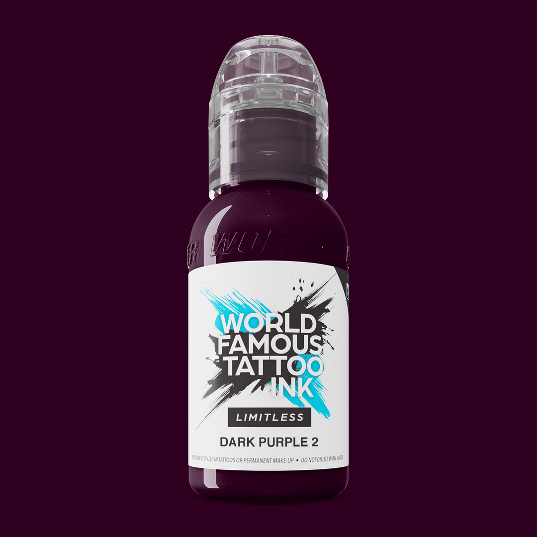 World Famous Limitless Dark Purple 2 - Encre de Tatouage 30ml