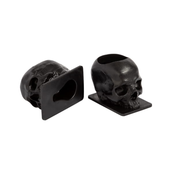 Saferly Skull Ink Cups - 16 mm - 200 pcs Black