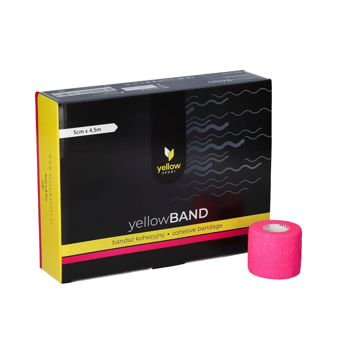 Cohesive Bandage for Grip Self-adhesive 5cm x 4.5m Intense Pink