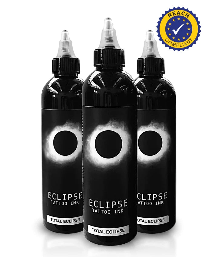 ECLIPSE Black - Schwarze Tätowierfarbe 150 ml REACH