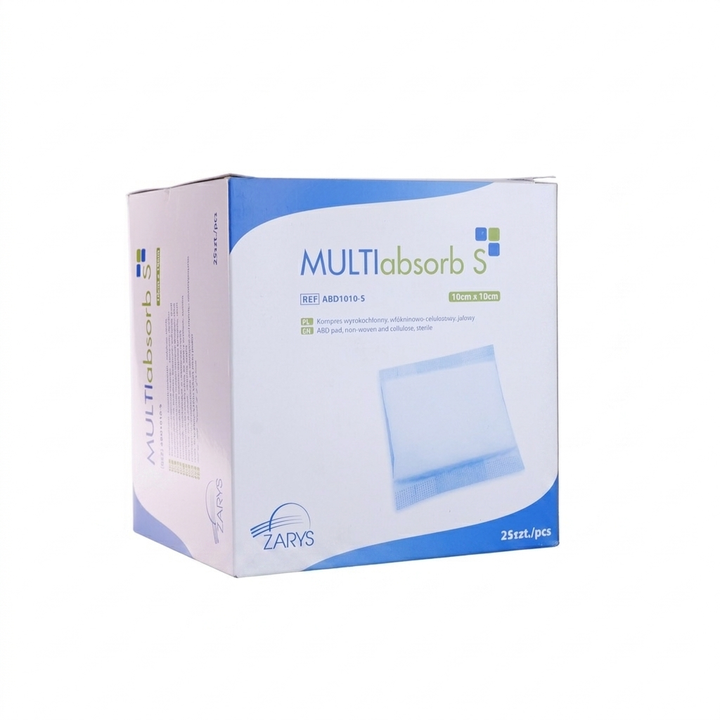 Healing Compresses 10x10cm 25pcs STERILE MULTIabsorb Highly Absorbent