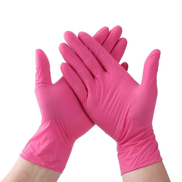 Pink Nitrile Gloves S/M/L - 100pcs