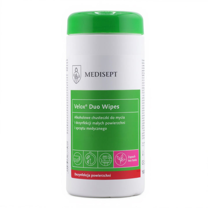 Velox Duo Vipes Lingettes désinfectantes 100 pcs Tea Tonic