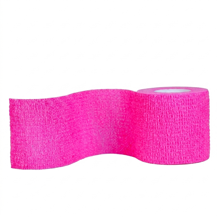 Cohesive Bandage for Grip Self-adhesive 5cm x 4.5m Intense Pink